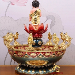 Chậu tắm Phật Đản Sanh cao cấp bằng composite đường kính 50 cm, 70 cm 1