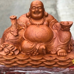 Tượng Phật Di Lặc ngồi đế tiền kích thước 50x30x30 cm  1