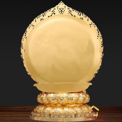 Tượng Phật Mẫu Chuẩn Đề bằng đồng dát vàng cao 30cm, 40 cm, 48 cm 3