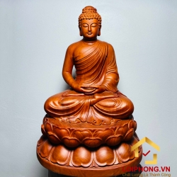 Tượng Phật Thích Ca tịnh tâm kích thước 50x36x30 cm 