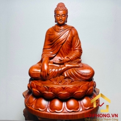 Tượng Phật Thích Ca tĩnh tâm kích thước 40x23x23 cm