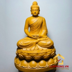 Tượng Phật Thích Ca tĩnh tâm kích thước 90x66x55 cm