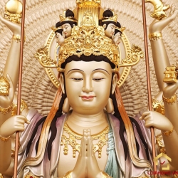 Tượng Phật Thiên Thủ Thiên Nhãn bằng đồng men cổ cao 30cm, 40 cm, 48 cm 3