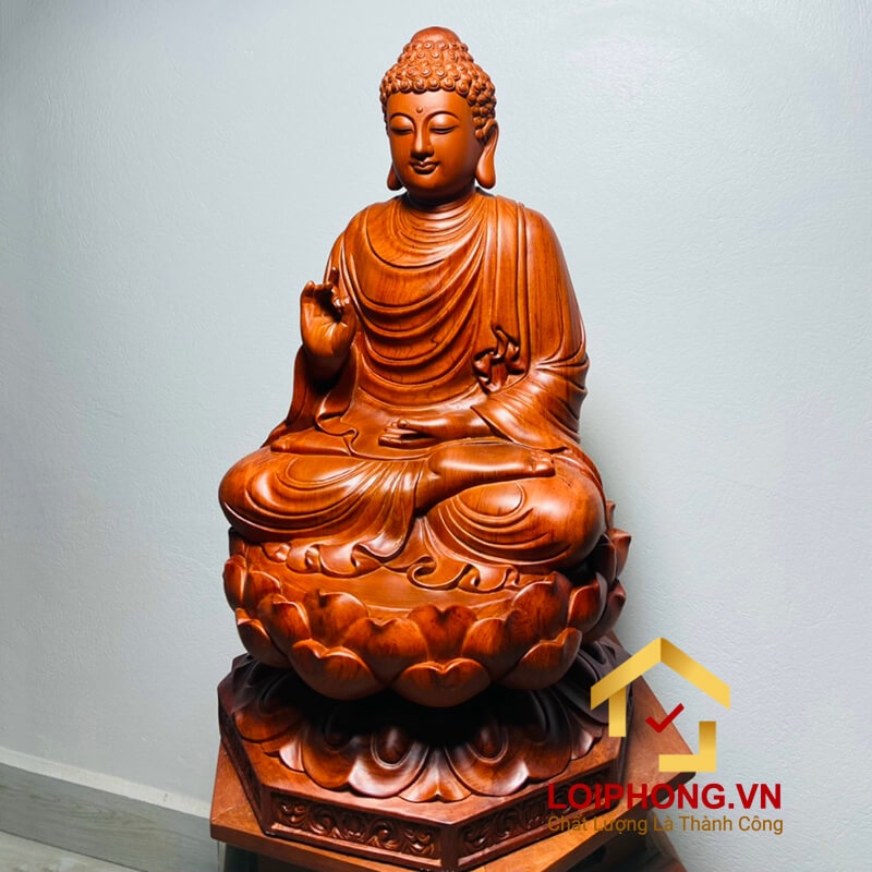 Tượng Phật Thích Ca tĩnh tâm kích thước 50x30x30 cm 2