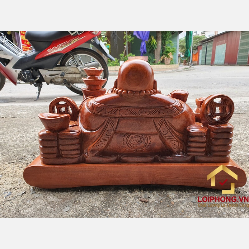 Tượng Phật Di Lặc ngồi đế vạn sự như ý kích thước 50x30x25 cm  1