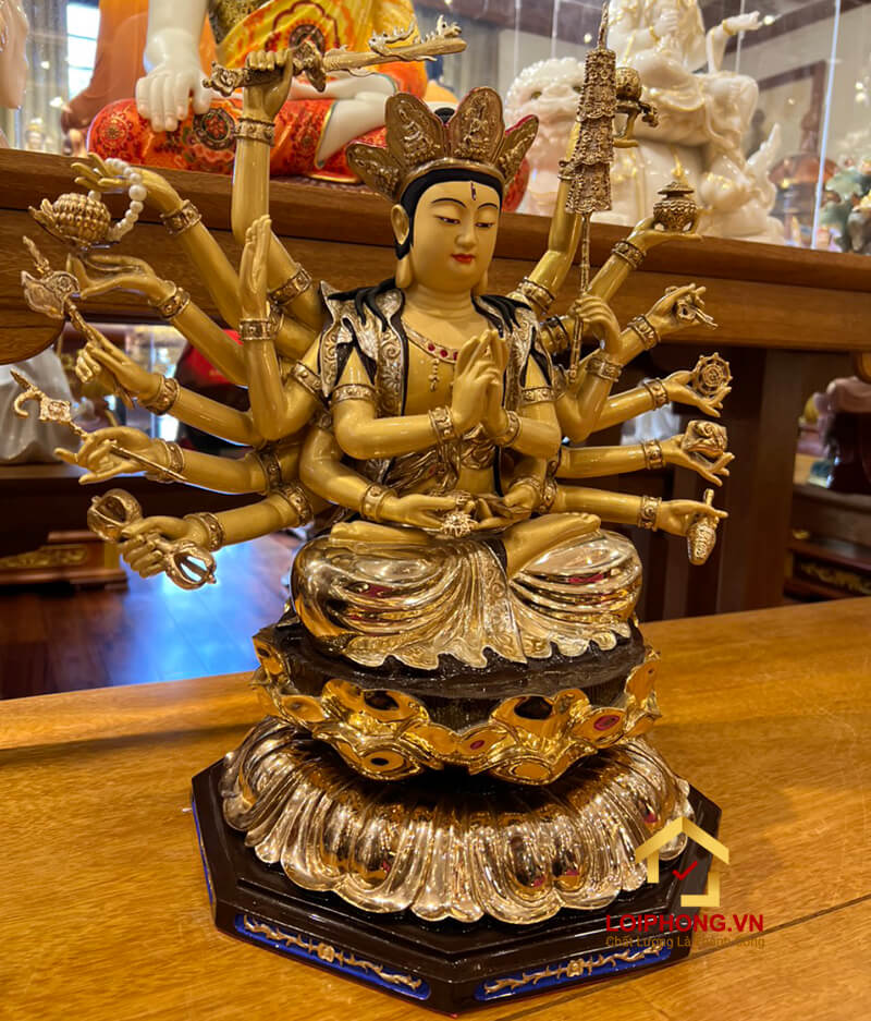 Mẫu tượng Phật Chuẩn Đề đẹp phải hài hoà về hình khối và cân đối các tỉ lệ tại Lôi Phong