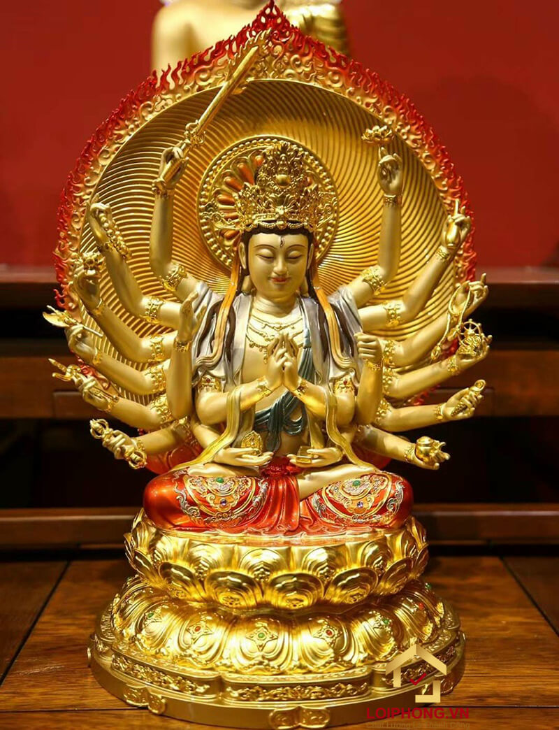 Tranh Phật Mẫu Chuẩn Đề đẹp số 13