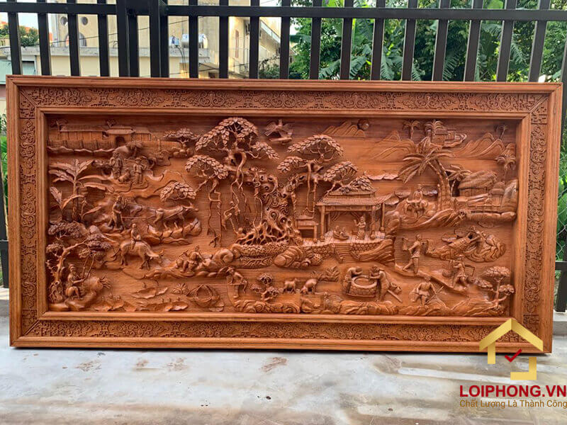 Tham khảo các mẫu tranh gỗ đồng quê chất lượng và đẹp nhất tại Lôi Phong