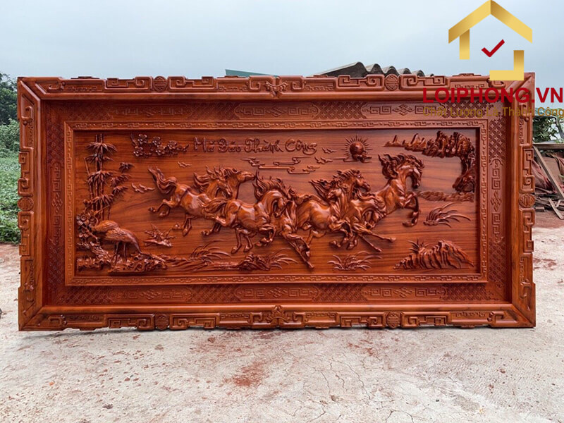 Tranh gỗ phong thủy Mã Đáo Thành Công tùy thuộc vào số lượng ngựa trên tranh sẽ có ý nghĩa khác nhau