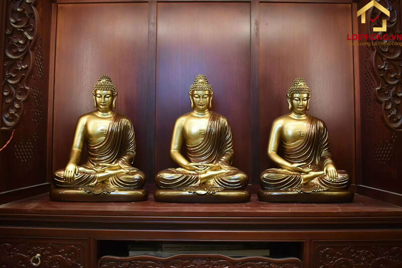 Tranh Tam Thế Phật mẫu số 05