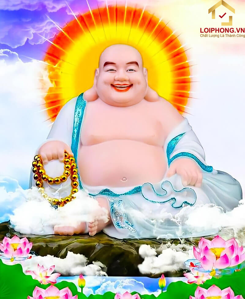 Mẫu tranh Phật Di Lặc đẹp số 09