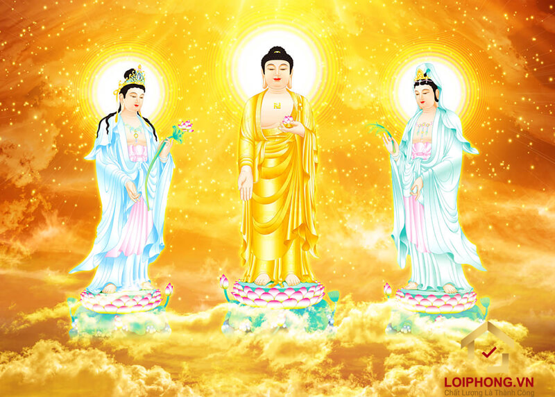 Hình ảnh Phật Tây Phương Tam Thánh đẹp 12
