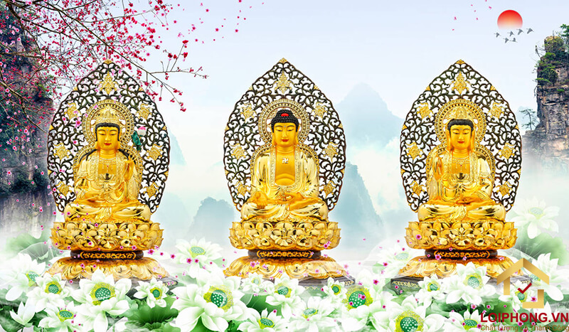 Hình ảnh Phật Tây Phương Tam Thánh đẹp 16