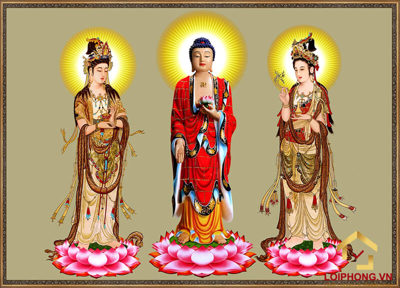 Hình ảnh Phật Tây Phương Tam Thánh đẹp 17