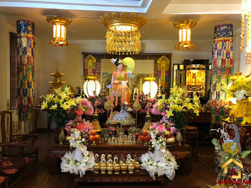 Lập bàn thờ Phật giúp con người có thêm niềm tin vào việc cầu bình an trong cuộc sống