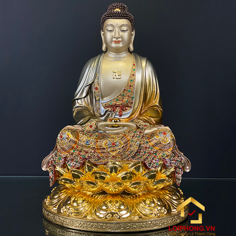 Tượng Phật A Di Đà mang biểu tượng cho quá khứ