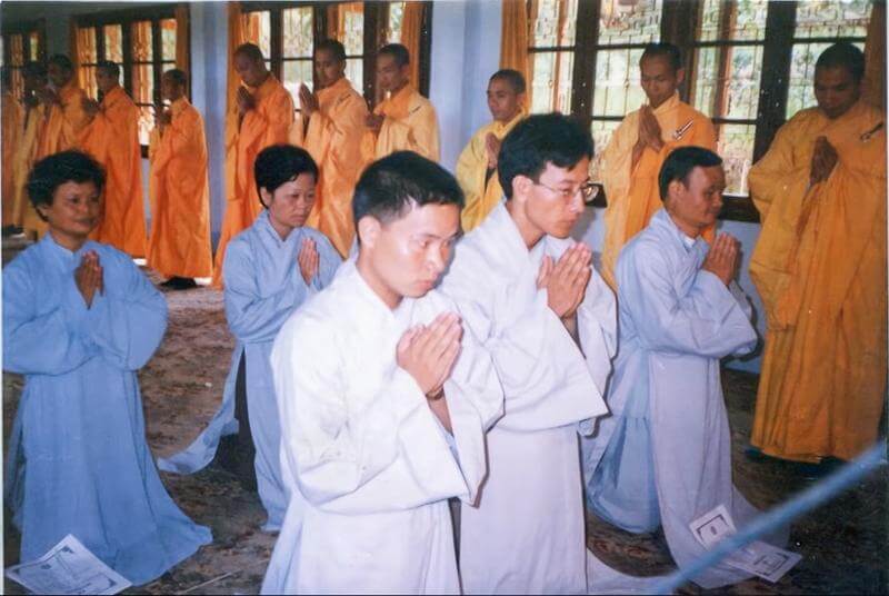 Thầy Thích Trúc Thái Minh phát Bồ đề tâm nguyện tại Thiền viện Trúc Lâm Đà Lạt