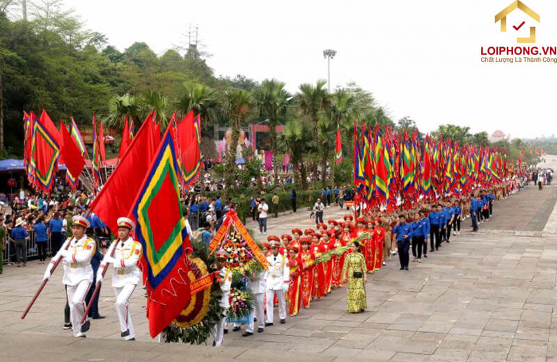 Giỗ Tổ Hùng Vương được tổ chức vào ngày 10/3 âm lịch hàng năm
