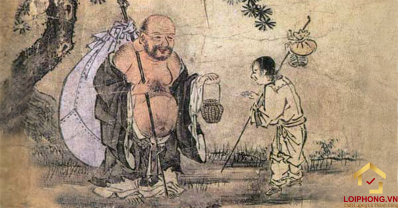 Phật Di Lặc tướng mạo khác người, bụng lớn trán nhăn