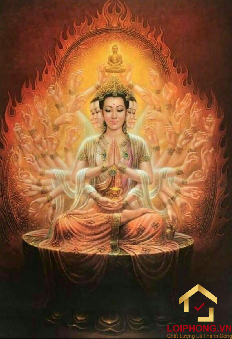 Phật nghìn mắt nghìn tay tượng trưng cho sự thấu hiểu về muộn phiền của chúng sinh