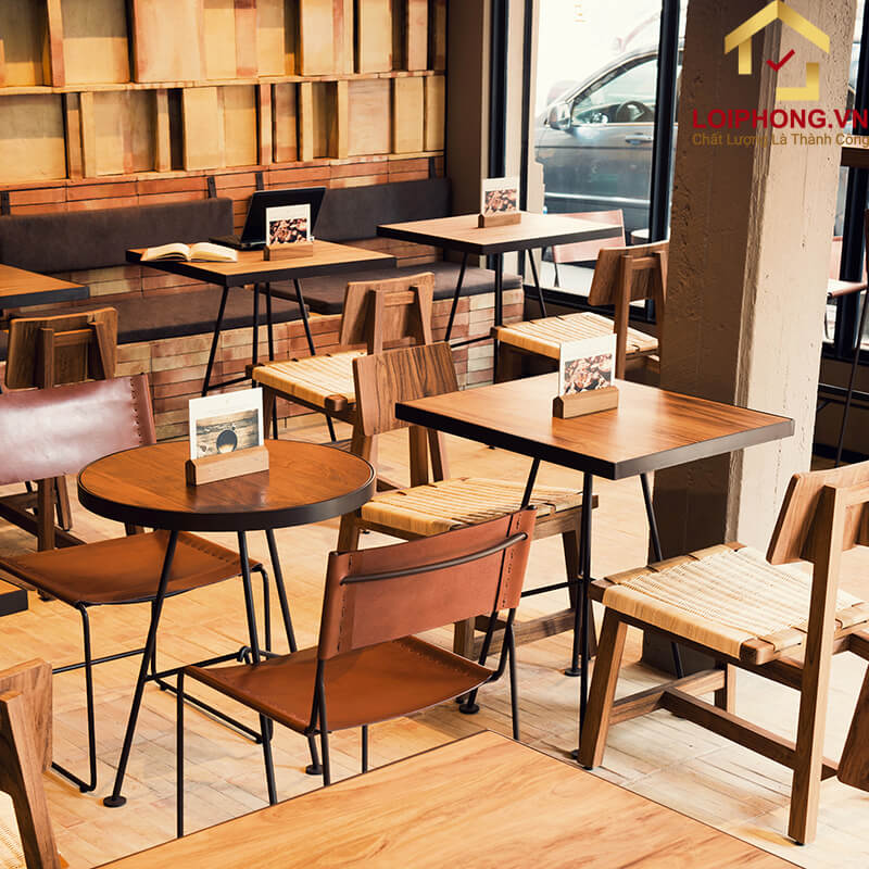 Bàn ghế quán cafe phù hợp cho nhiều không gian khác nhau