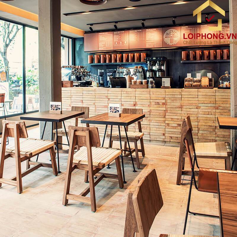 Chọn mua bàn ghế quán cafe mang vẻ đẹp hài hòa và cân đối với không gian của quán